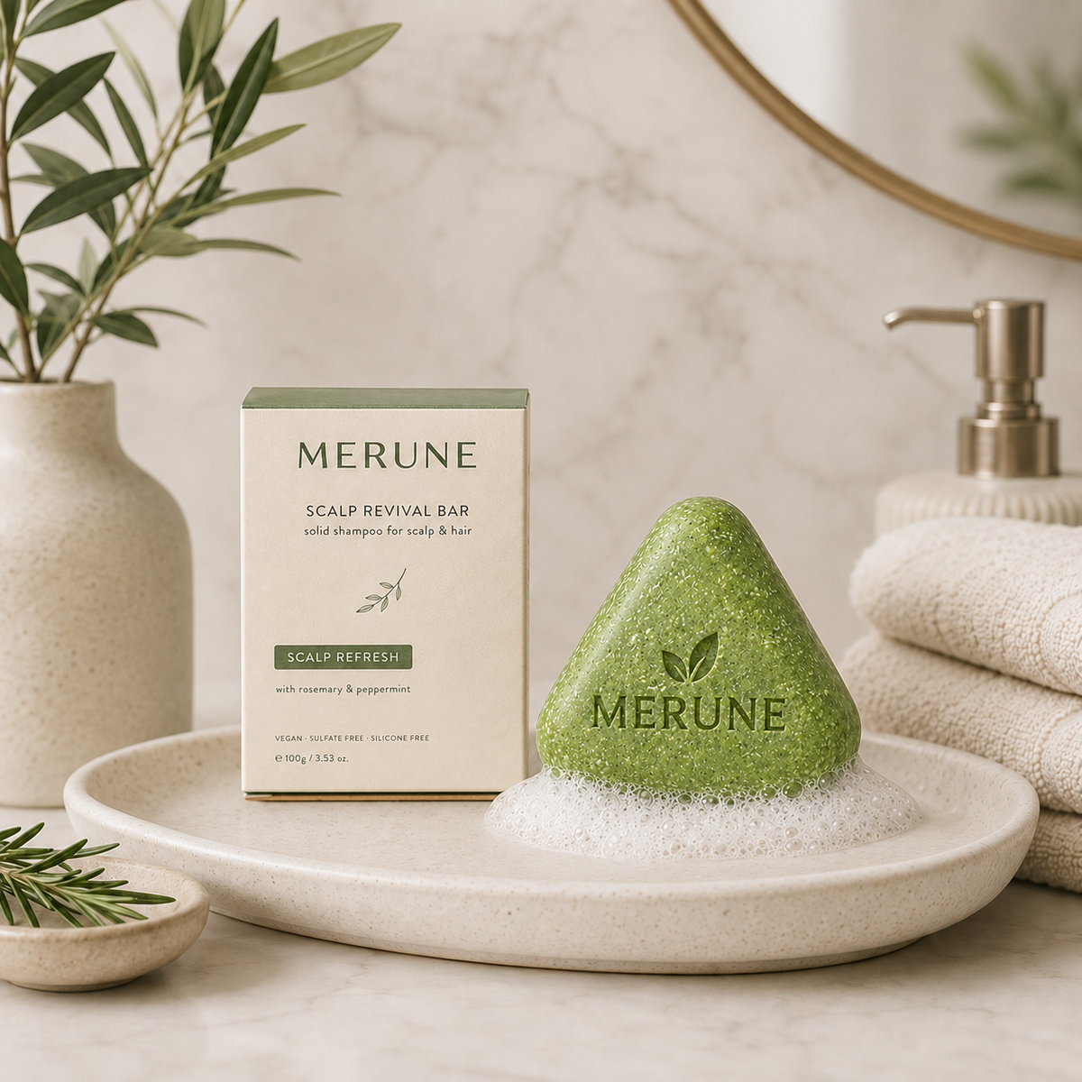 MERUNE Shampoo Bar
