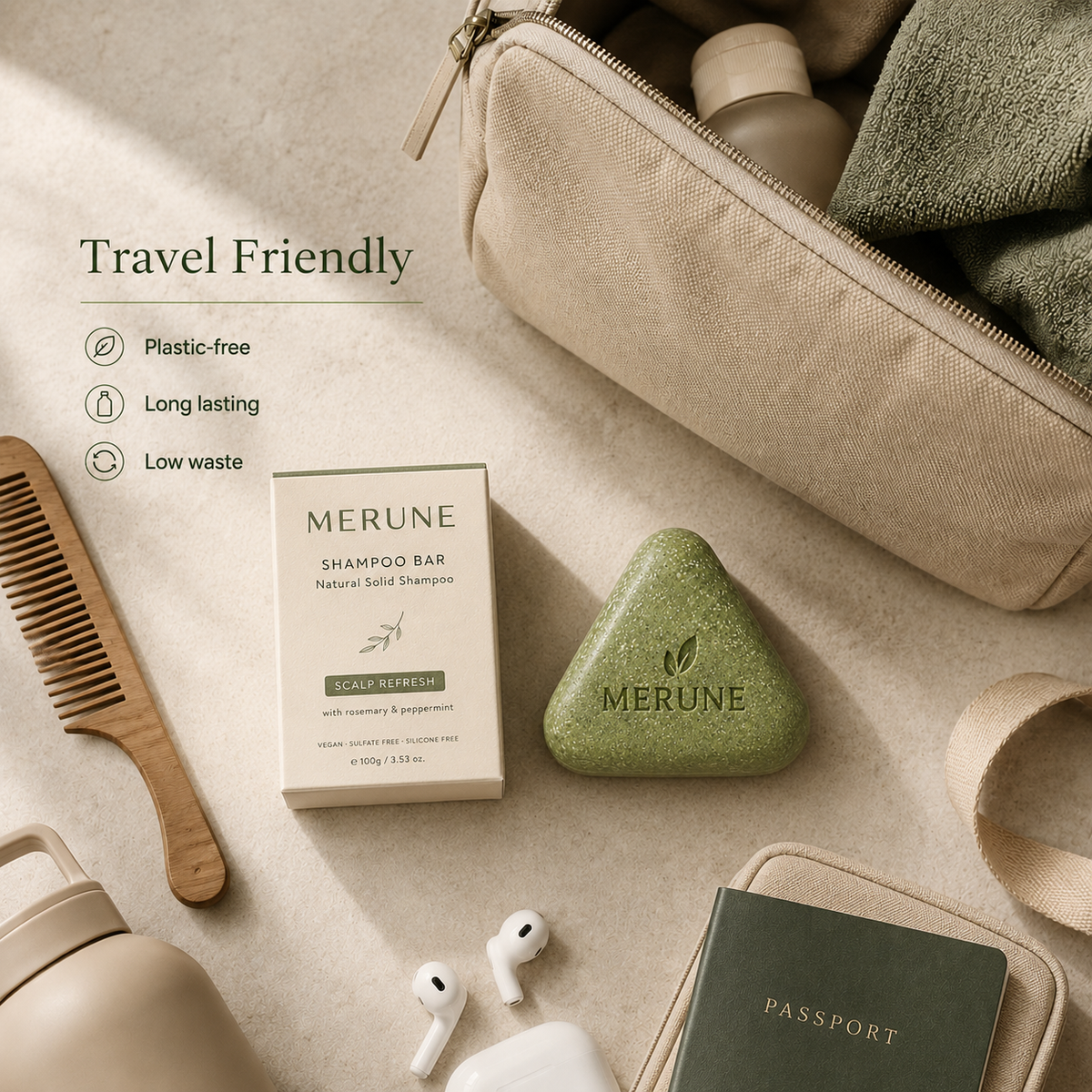 MERUNE Shampoo Bar
